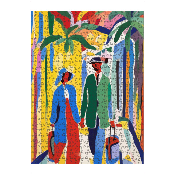 Puzzle Ravensburger "Ein Zeuge Ihrer Lebensreise" artboxONE - Abstrakt,Menschen