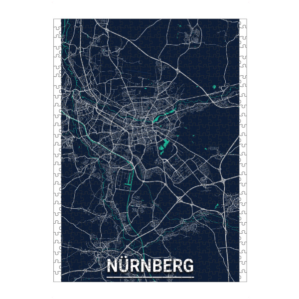 artboxONE Puzzle "Nürnberg City" artboxONE - Städte / Weitere,Kartografie