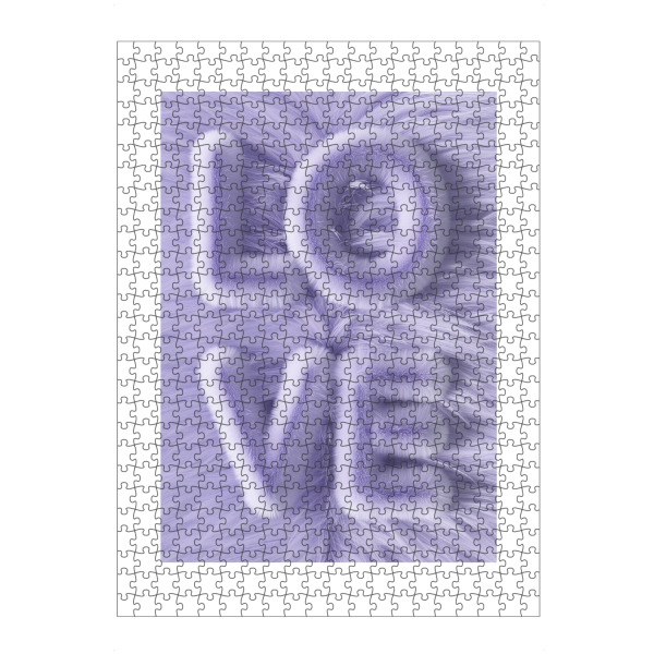 Puzzle Ravensburger "Malou Studio-Flauschige Liebe L" artboxONE - Typografie,Liebe,Buchstaben
