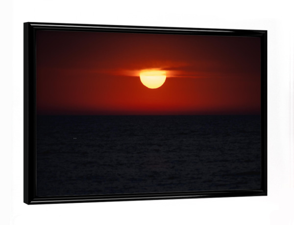 Poster mit schwarzem Rahmen "Die Sonne ist untergegangen" artboxONE - Natur,Reise,Reise / Strand und Meer,Reise / Länder