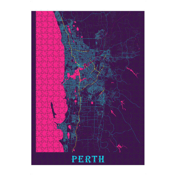 artboxONE Puzzle "Map Perth" artboxONE - Städte / Weitere,Kartografie