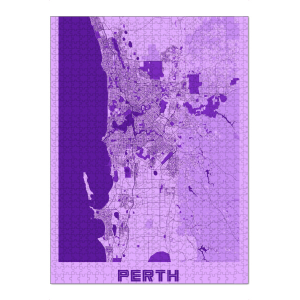 Puzzle Ravensburger "City Map Perth" artboxONE - Städte / Weitere,Kartografie