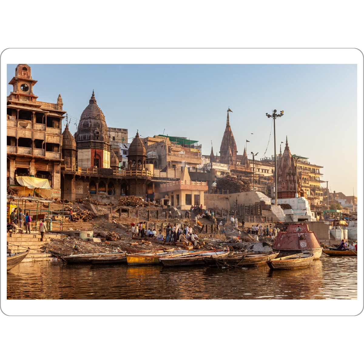 Tischset "Die Tempel von Varanasi am Ganges" artboxONE - Architektur,Reise / Asien