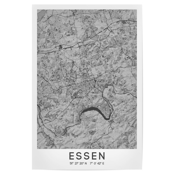 Poster 30x20 cm "Stadtplan Essen" artboxONE - Städte / Weitere,Kartografie