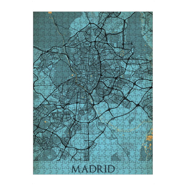 artboxONE Puzzle "Retro Madrid City" artboxONE - Städte / Weitere,Kartografie