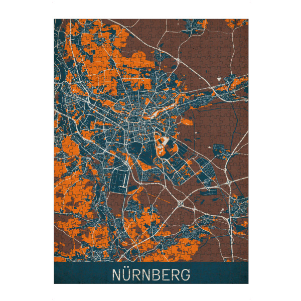 artboxONE Puzzle "Nürnberg Vintage" artboxONE - Städte / Weitere,Kartografie