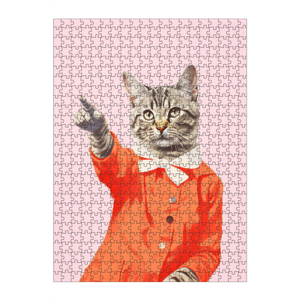 Puzzle Ravensburger "Malou Studio-Kitty Cat Orange" artboxONE - Für Kinder,Tiere,Fashion