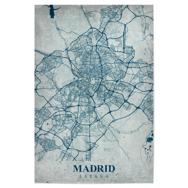 Poster "Retro City Madrid" artboxONE - Städte / Weitere,Kartografie