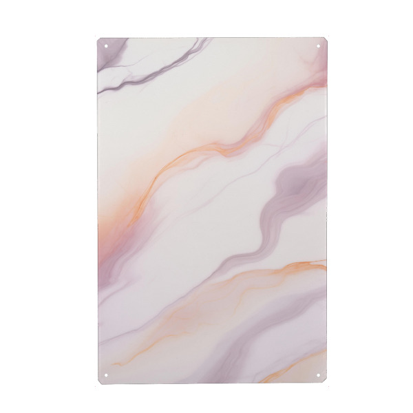 Metall Poster "Rosa Marmor Muster" artboxONE - Natur,Abstrakt,Marmor