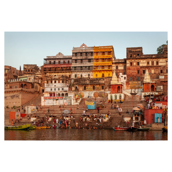 Poster "Bad im Ganges in Varanasi" artboxONE - Architektur,Reise / Asien