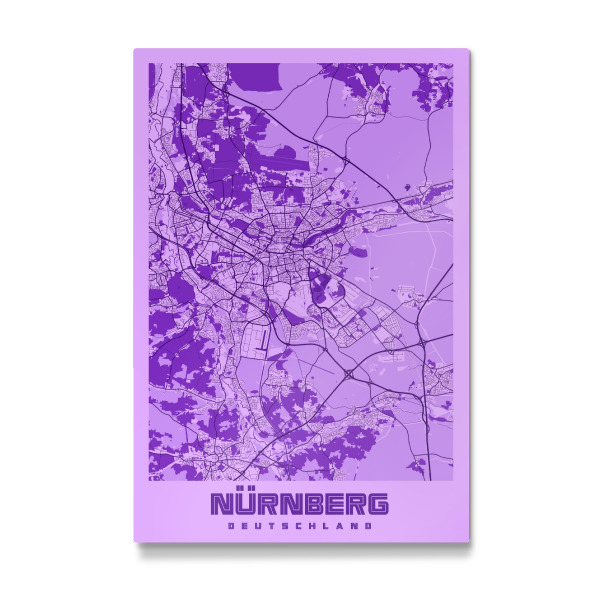 Galerie-Print "Nürnberg als Citymap" 30x20 cm artboxONE