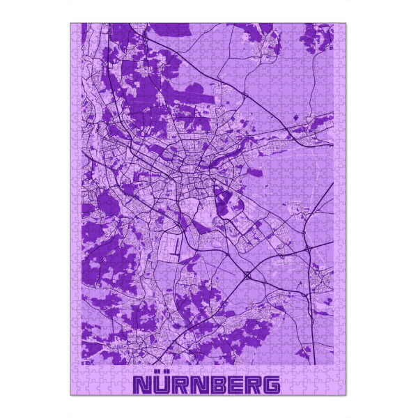 Puzzle Ravensburger "Nürnberg als Citymap" artboxONE - Städte / Weitere,Kartografie