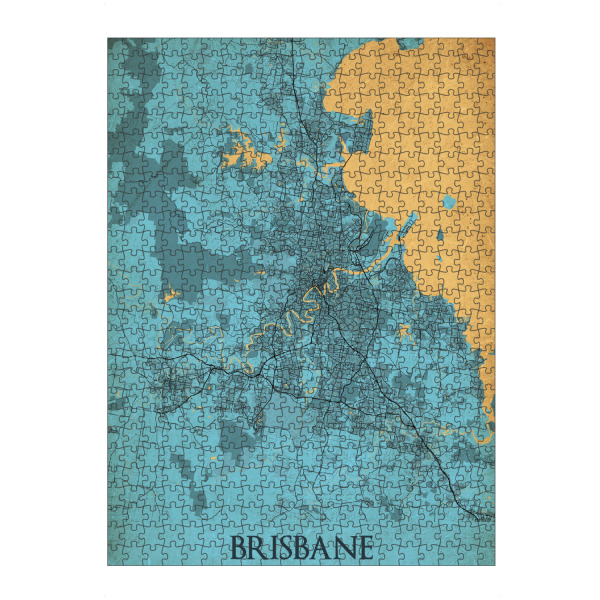 artboxONE Puzzle "Vintage Brisbane" artboxONE - Städte / Weitere,Kartografie