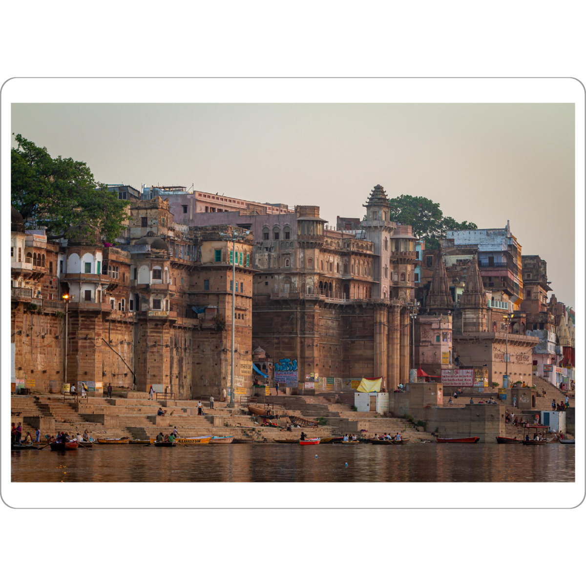 Tischset "Die heiligen Ghats in Varanasi" artboxONE - Architektur,Reise / Asien