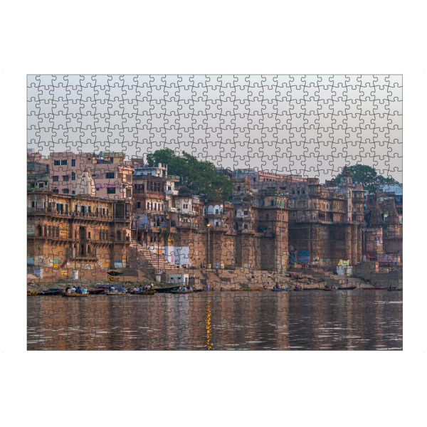 artboxONE Puzzle "Die Tempel am Ganges in Varanasi" artboxONE - Architektur
