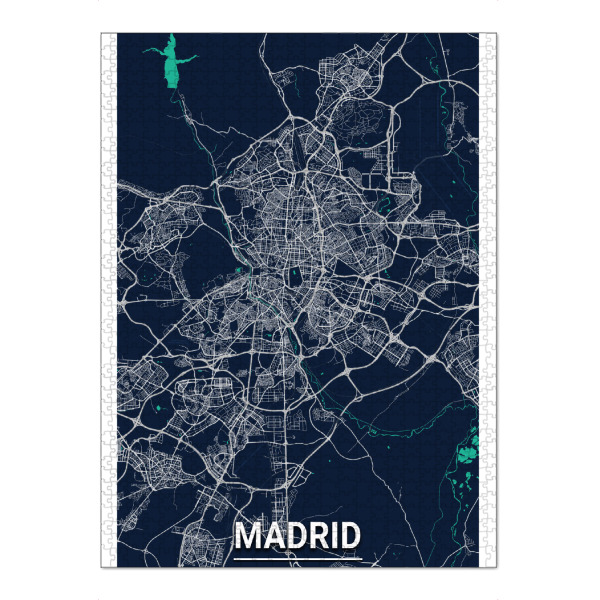 Puzzle Ravensburger "Madrid Map" artboxONE - Städte / Weitere,Kartografie