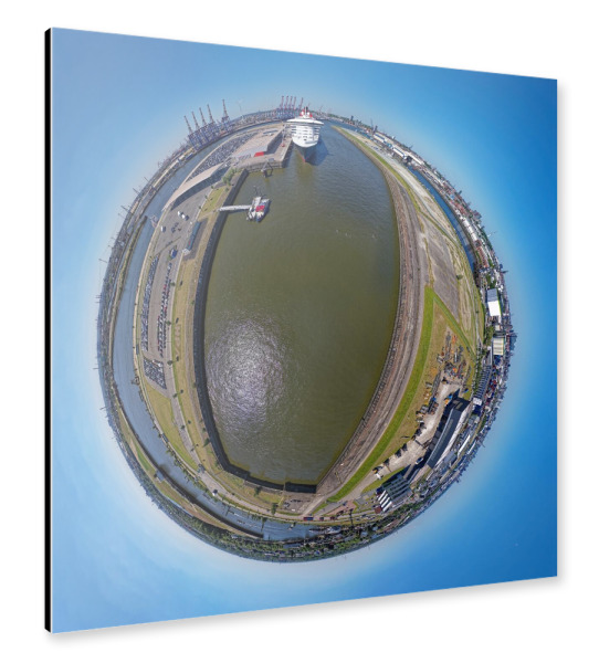 Alu-Dibond "Hamburg CruiseCenter" 30x30 cm artboxONE