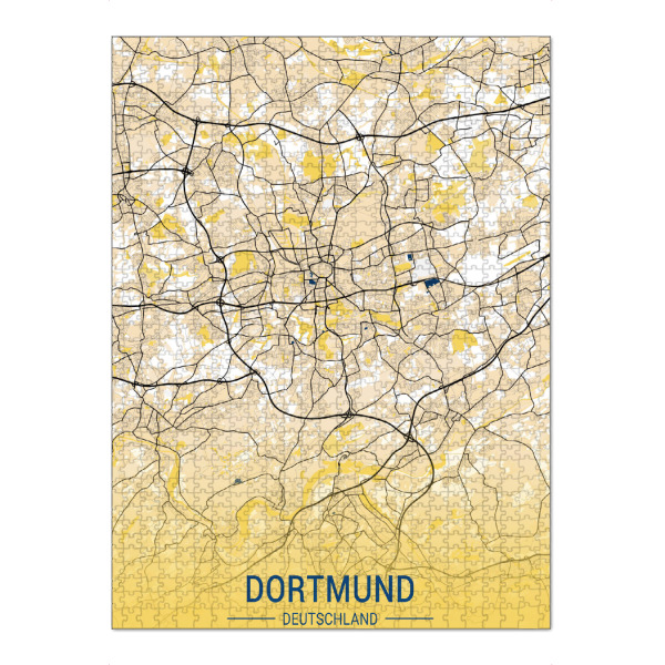 Puzzle Ravensburger "Stadt Plan Dortmund" artboxONE - Städte / Weitere,Kartografie