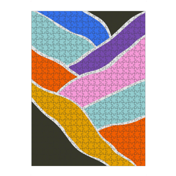 Puzzle Ravensburger "Mutige abstrakte Landschaft" artboxONE - Abstrakt - Abstrakt,Fett,Landschaft,Geometrie,Bunt,Natur,Surreale natur