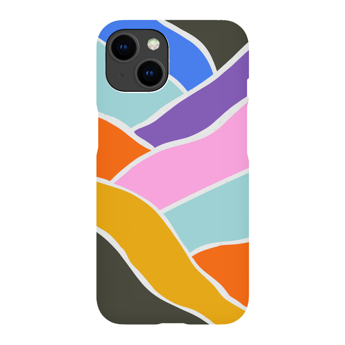 iPhone "Mutige abstrakte Landschaft" Premium-Case Handyhülle artboxONE