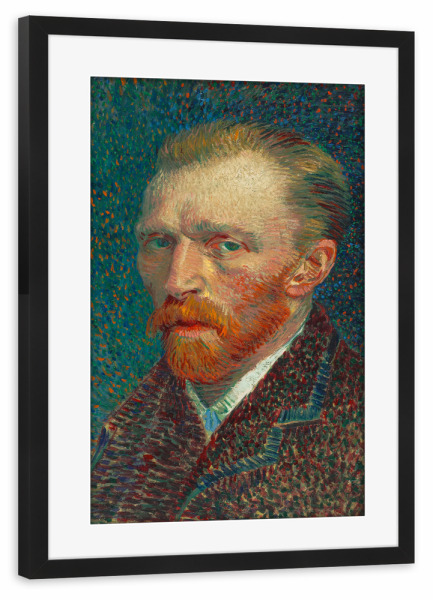 Poster mit Rahmen schwarz "Van Gogh - Selbstbildnis" artboxONE - Abstrakt,Menschen