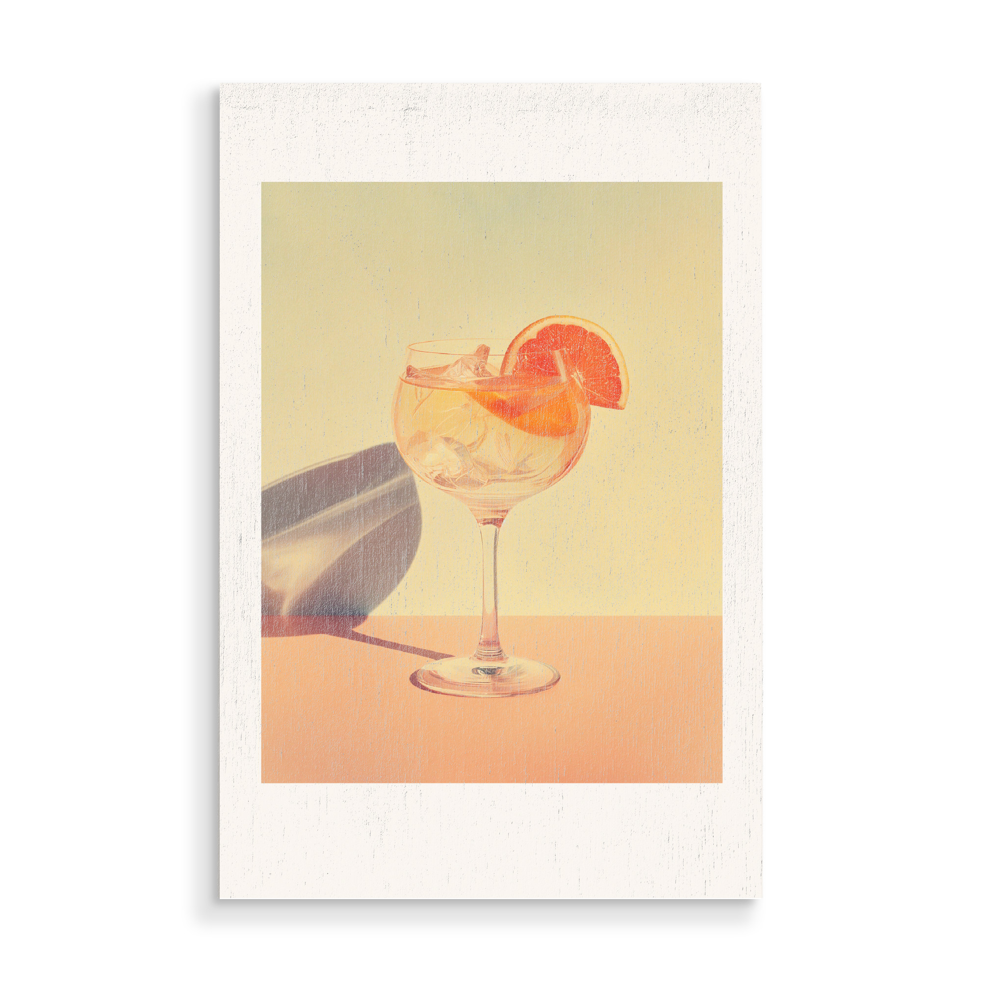 Holzbild "Malou Studio-Orange Summer Drink" artboxONE - Essen & Trinken,Essen & Trinken / Alkohol,Festivals