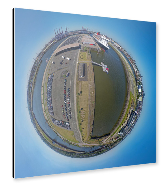 Alu-Dibond "Hamburg Steinwerder" 30x30 cm artboxONE