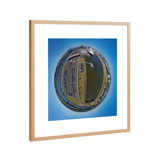 Poster mit Rahmen Kupfer "Hamburg Steinwerder" artboxONE - Städte,Städte / Hamburg,Reise,Architektur,Reise / Länder