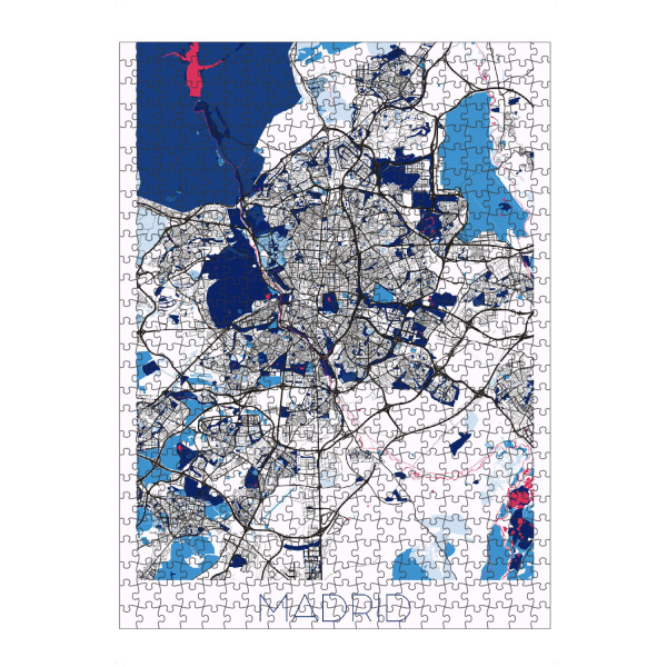 Puzzle Ravensburger "Stadt Madrid" artboxONE - Städte / Weitere,Kartografie