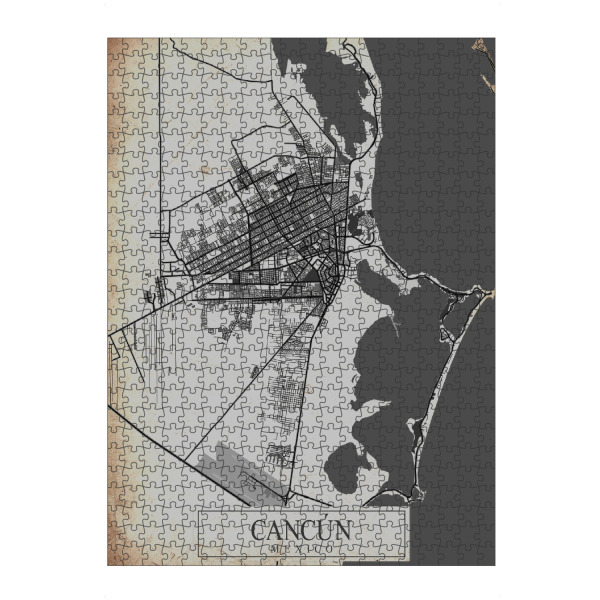 artboxONE Puzzle "Retro City Cancun" artboxONE - Städte / Weitere,Kartografie