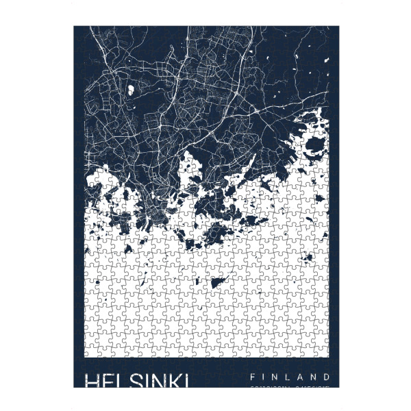 Puzzle Ravensburger "Helsinki Finnland" artboxONE - Städte / Weitere,Kartografie