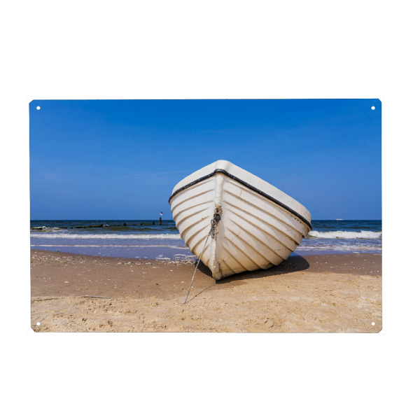Holzbild "Fischerboot in Bansin" artboxONE - Natur,Reise,Reise / Strand und Meer