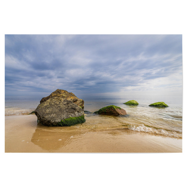 Poster 30x20 cm "Findlinge in Bansin" artboxONE - Natur,Reise,Reise / Strand und Meer