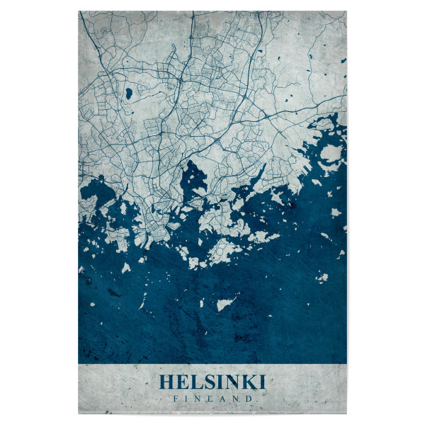 Poster "Helsinki Vintage" artboxONE - Städte / Weitere,Kartografie