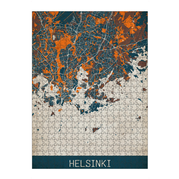 Puzzle Ravensburger "Helsinki Vintage Map" artboxONE - Städte / Weitere,Kartografie