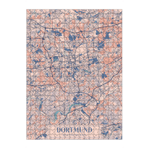 Puzzle Ravensburger "Dortmund Stadt" artboxONE - Städte / Weitere,Kartografie