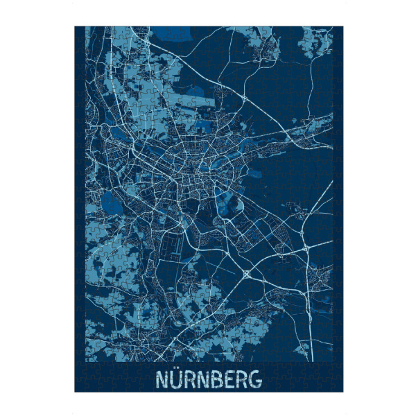 Puzzle Ravensburger "Stadt Nürnberg" artboxONE - Städte / Weitere,Kartografie