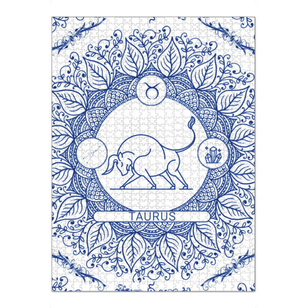 Puzzle Ravensburger "Zodiac - Portuguese - Taurus" artboxONE - Natur,Floral,Abstrakt