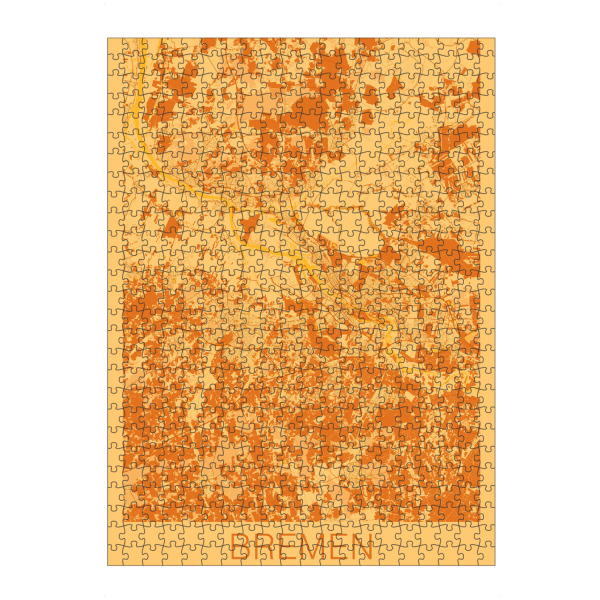 Puzzle Ravensburger "Bremen Stadt Map" artboxONE - Städte / Weitere,Kartografie