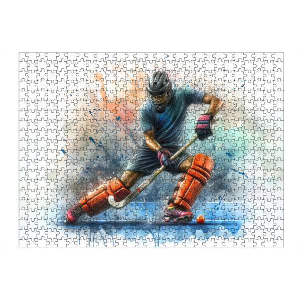 Puzzle Ravensburger "Eishockey Z" artboxONE - Sport,Sport / Motivation - Sport,Sportler,Farbe,Aktion,Bunt,Wettbewerb,Hockey,Eishockey - Bild sport