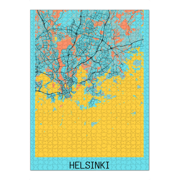 Puzzle Ravensburger "Helsinki Stadtplan" artboxONE - Städte / Weitere,Kartografie