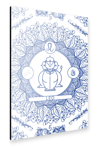 Alu-Dibond "Zodiac - Portuguese - Leo" 75x50 cm artboxONE