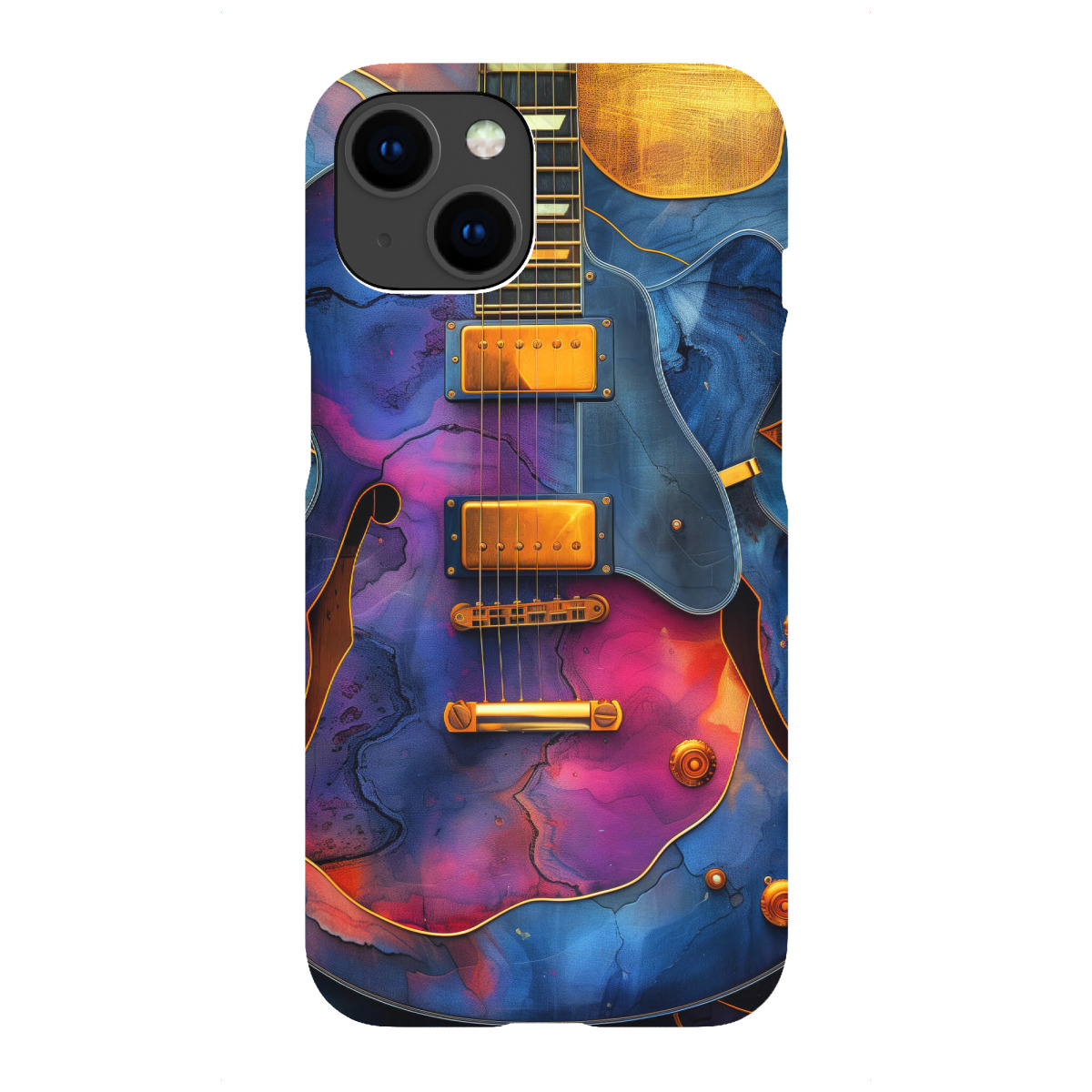 iPhone "Gitarrenmusikinstrumentenkunst J" Premium-Case Handyhülle artboxONE