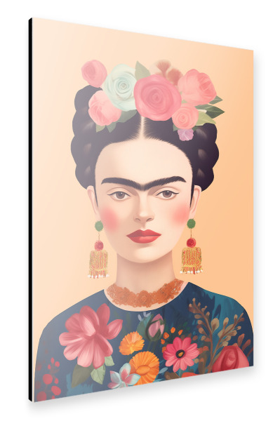 Alu-Dibond "Fridas Blumenfiesta" 75x50 cm artboxONE