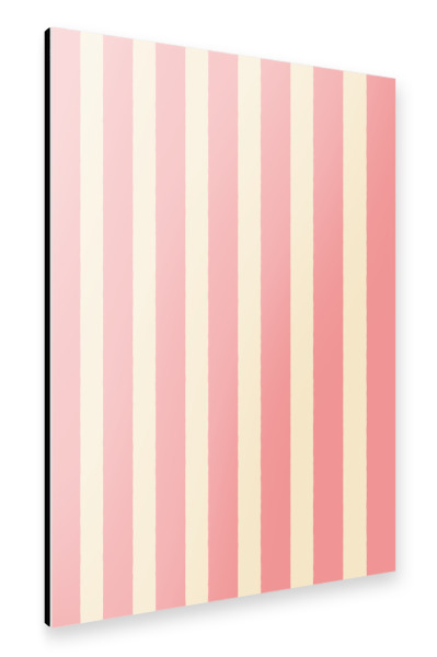 Alu-Dibond "Einfaches Streifenmuster Rosa" 30x20 cm artboxONE