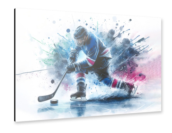 Alu-Dibond "Eishockey B" 30x20 cm artboxONE