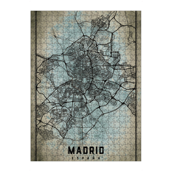 artboxONE Puzzle "Retro CityMap Madrid" artboxONE - Städte / Weitere,Kartografie