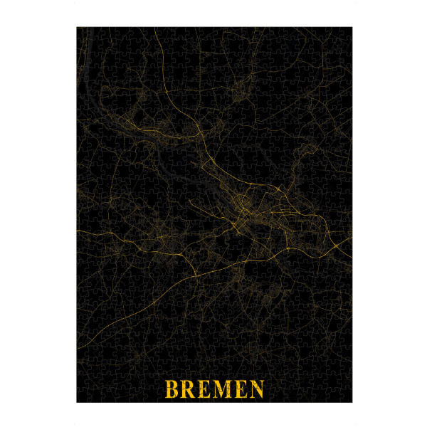 Puzzle Ravensburger "City Map von Bremen" artboxONE - Städte / Weitere,Kartografie