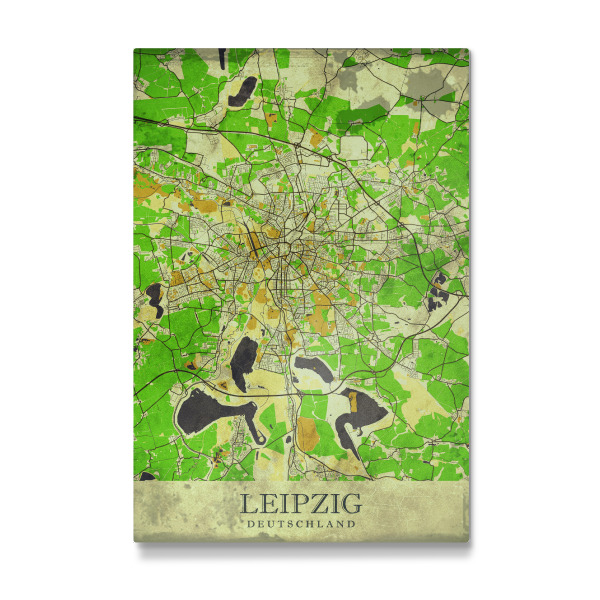 Galerie-Print "Leipzig Vintage City Map" 30x20 cm artboxONE