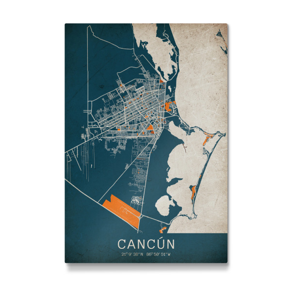 Galerie-Print "Cancun Vintage Map" 30x20 cm artboxONE
